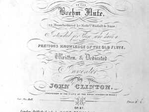 J. Clinton, Essay on Boehm Flute