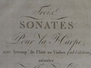 F.J.Naderman, Trois Sonates